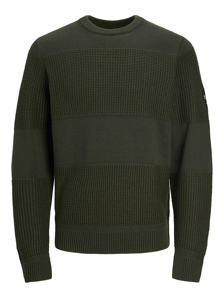 Jack & Jones Sweter w kolorze ciemnozielonym rozmiar: XL