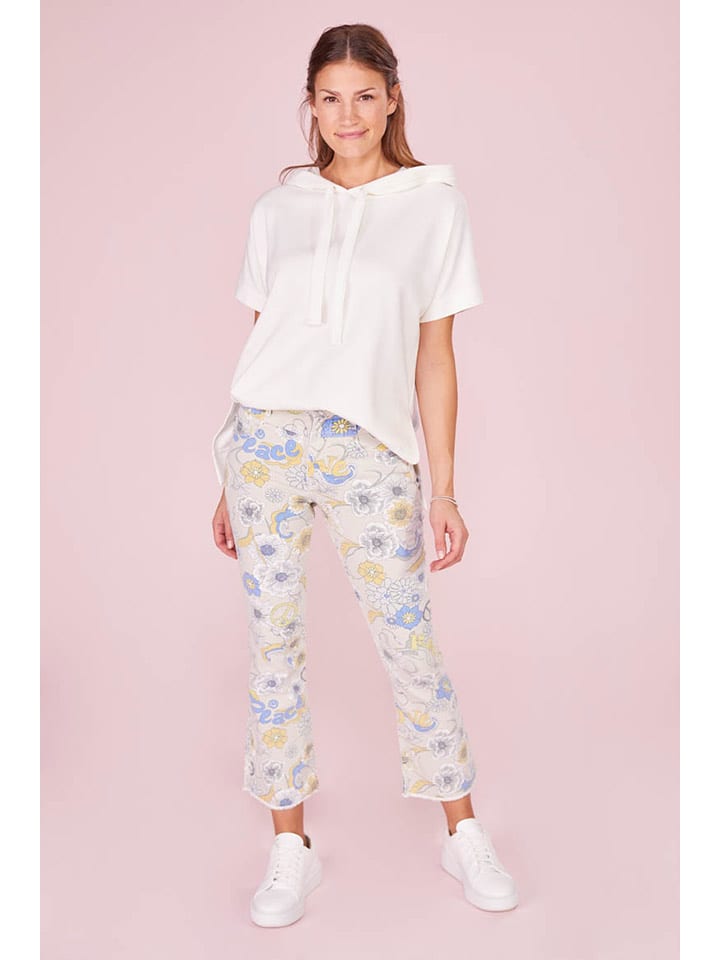 LIEBLINGSSTÜCK Spodnie "One Of Us" - Slim fit - w kolorze beżowo-żółto-błękitnym rozmiar: W29