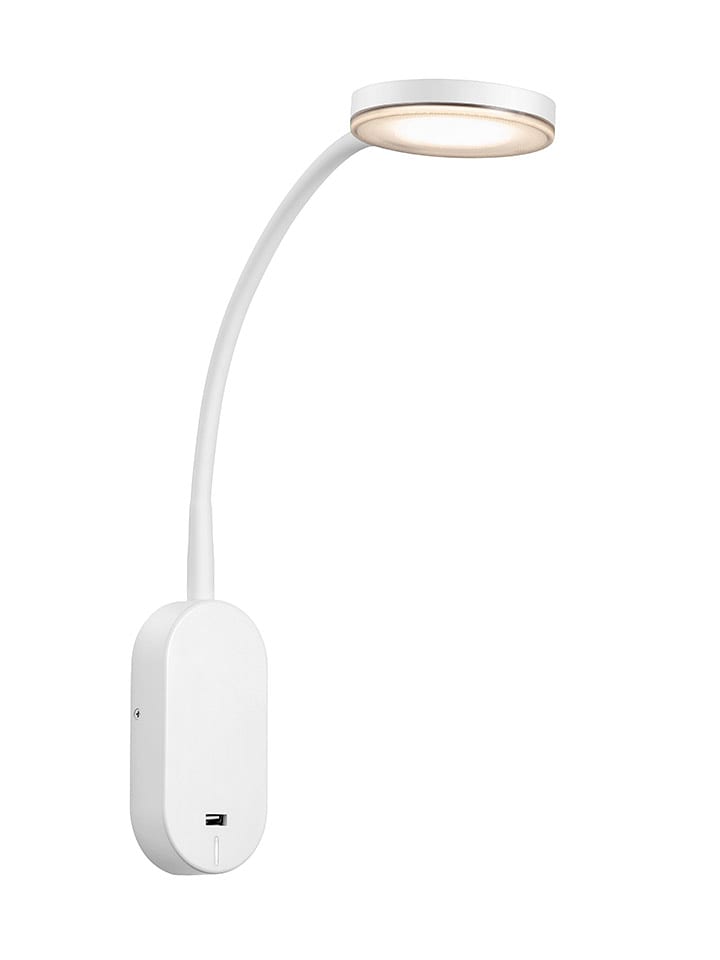 Lampa ścienna "Manson" w kolorze białym - (W) 56 cm