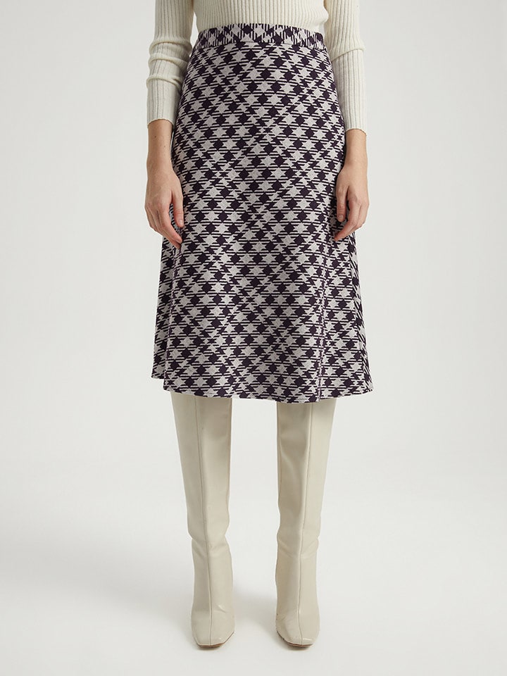 BGN Spódnica w kolorze śliwkowo-szarym rozmiar: 38