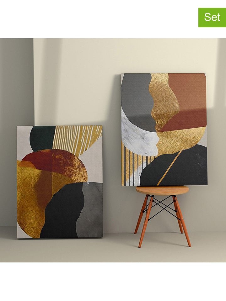 ABERTO DESIGN Druki (2 szt.) na płótnie rozmiar: 70x100 cm