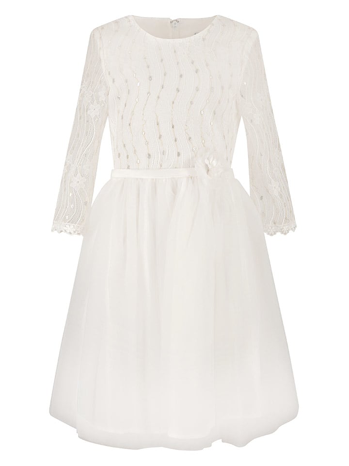 happy girls by Eisend Sukienka w kolorze kremowym rozmiar: 134