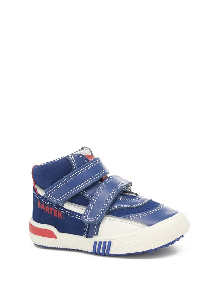 Skórzane sneakersy w kolorze granatowo-biało-czerwonym