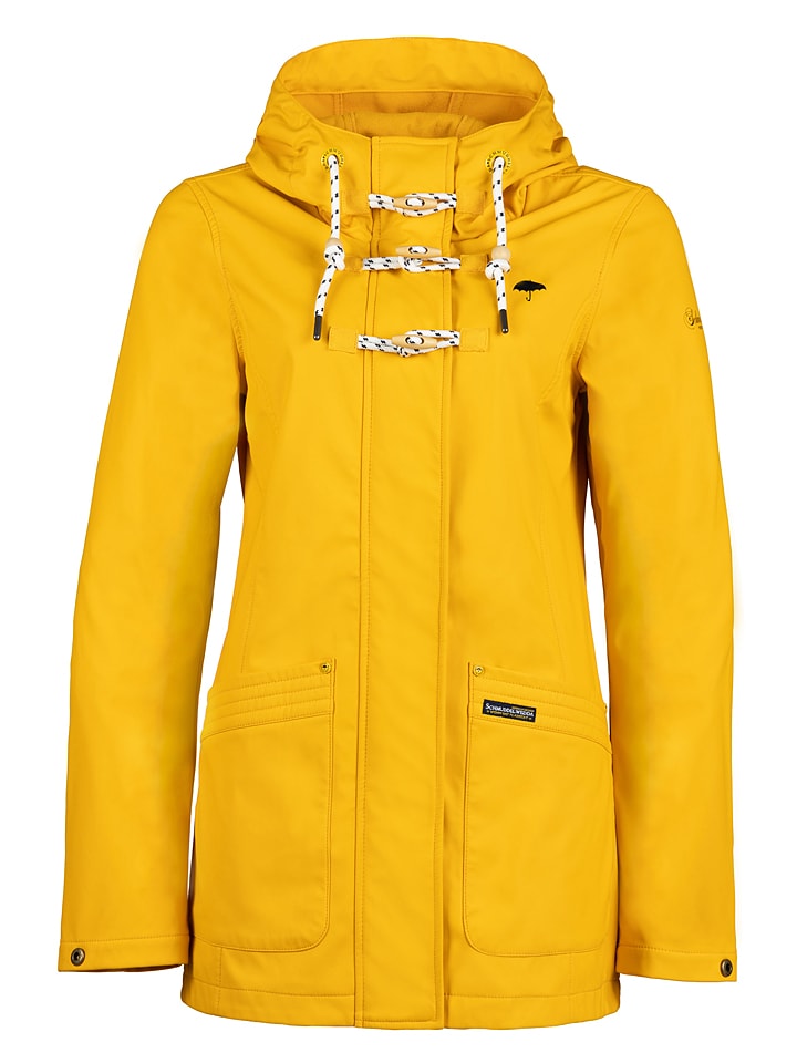 Kurtka przejściowa w kolorze żółtym