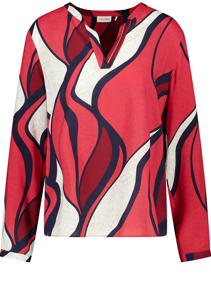 Gerry Weber Bluzka w kolorze czerwono-białym rozmiar: 44