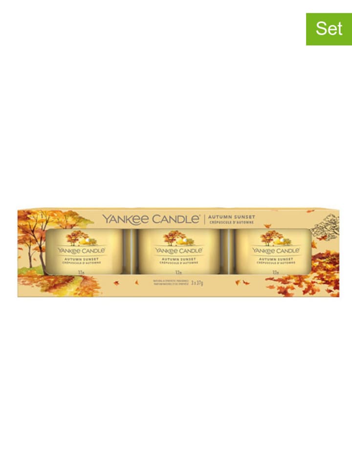 Yankee Candle Mini świeca zapachowa (3 szt.) - Autumn Sunset - 3 x 37 g rozmiar: onesize