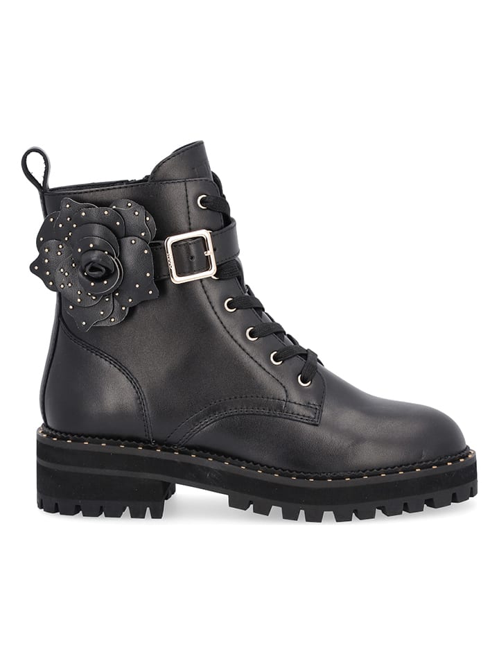 Liu Jo Skórzane botki w kolorze czarnym rozmiar: 37