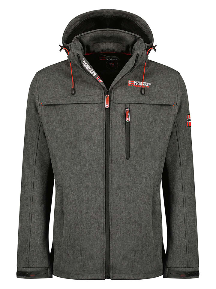 Geographical Norway Kurtka softshellowa "Tarmak" w kolorze antracytowym rozmiar: XL