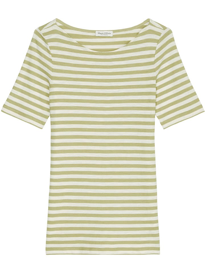 Marc O´Polo Koszulka w kolorze oliwkowo-kremowym rozmiar: XXL