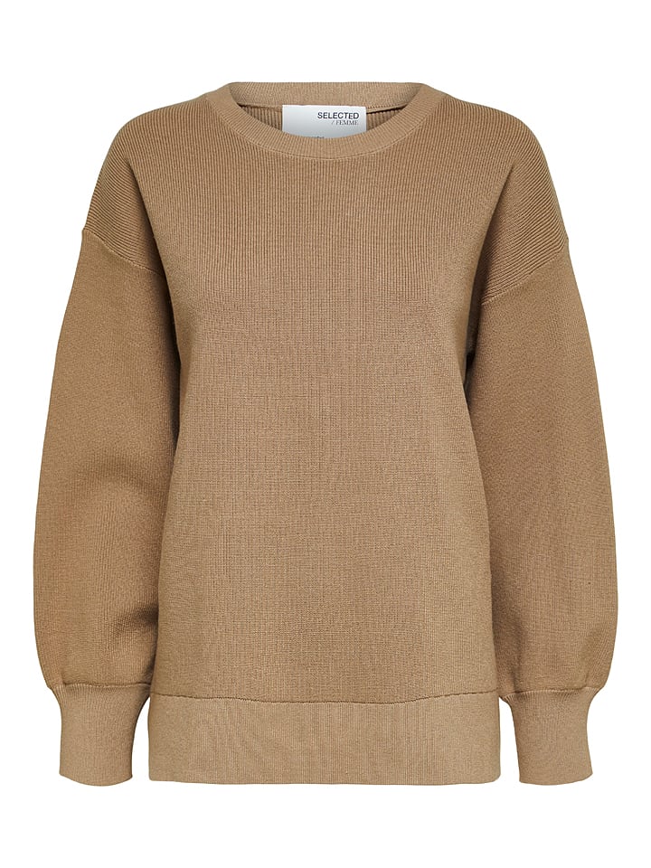 Sweter "Brinley" w kolorze jasnobrązowym