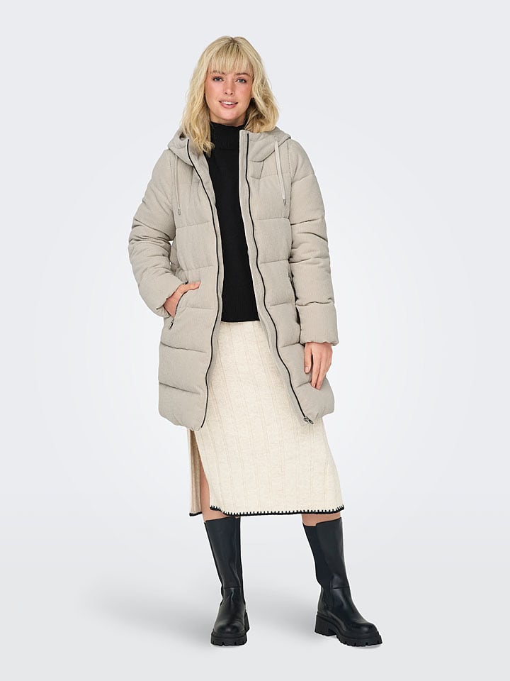 ONLY Płaszcz pikowany w kolorze beżowym rozmiar: L