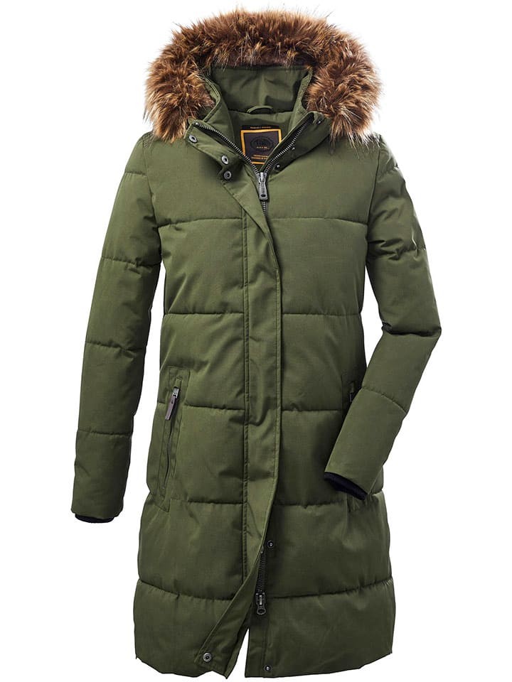 Killtec Płaszcz pikowany w kolorze khaki rozmiar: 40