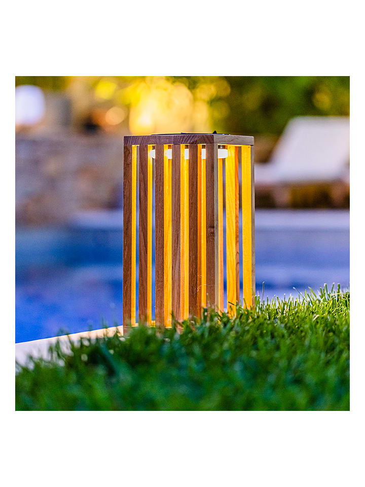 lumisky Lampa solarna LED "Chennai" w kolorze jasnobrązowym - 15 x 30 x 15 cm rozmiar: onesize