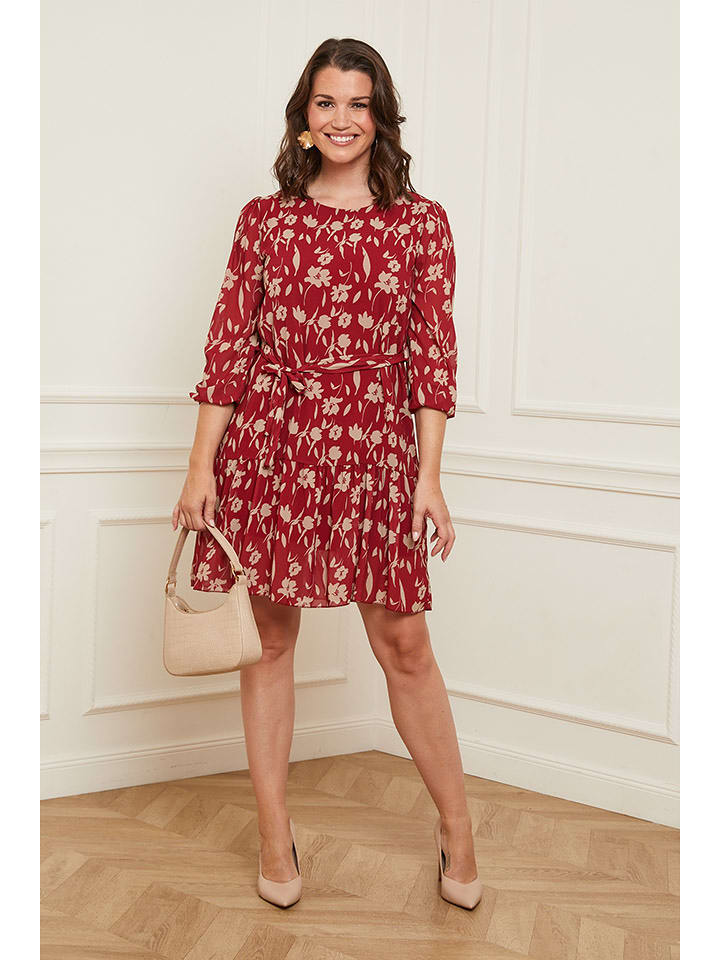 Curvy Lady Sukienka w kolorze czerwono-jasnoróżowym rozmiar: 48/50