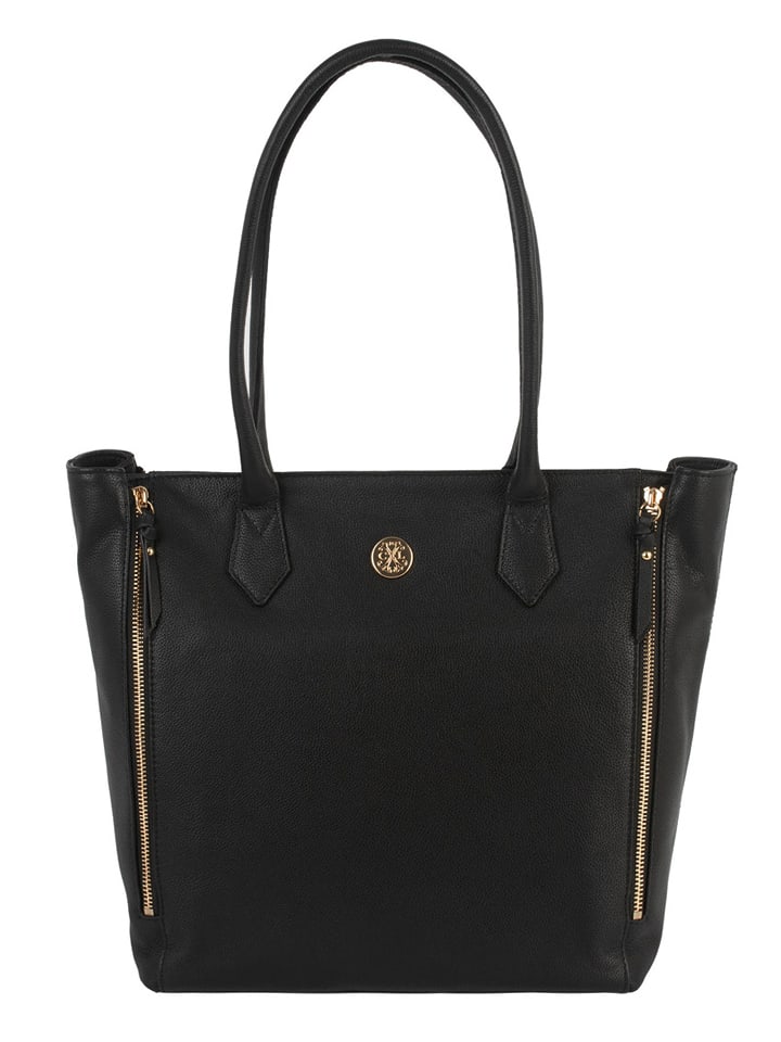 CXL by Christian Lacroix Skórzana torebka w kolorze czarnym - 40 x 30 x 15 cm rozmiar: onesize