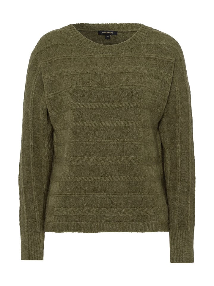 More & More Sweter w kolorze khaki rozmiar: 42