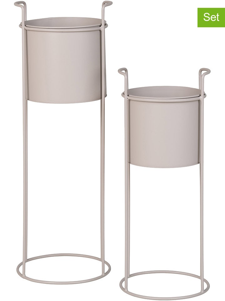 House Nordic Stojak (2 szt.) "Rabo" w kolorze beżowym na rośliny rozmiar: onesize