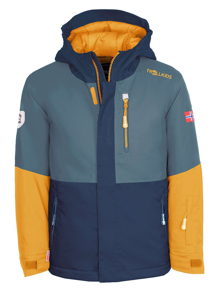 Trollkids Kurtka narciarska "Hallingdal" w kolorze granatowym rozmiar: 104