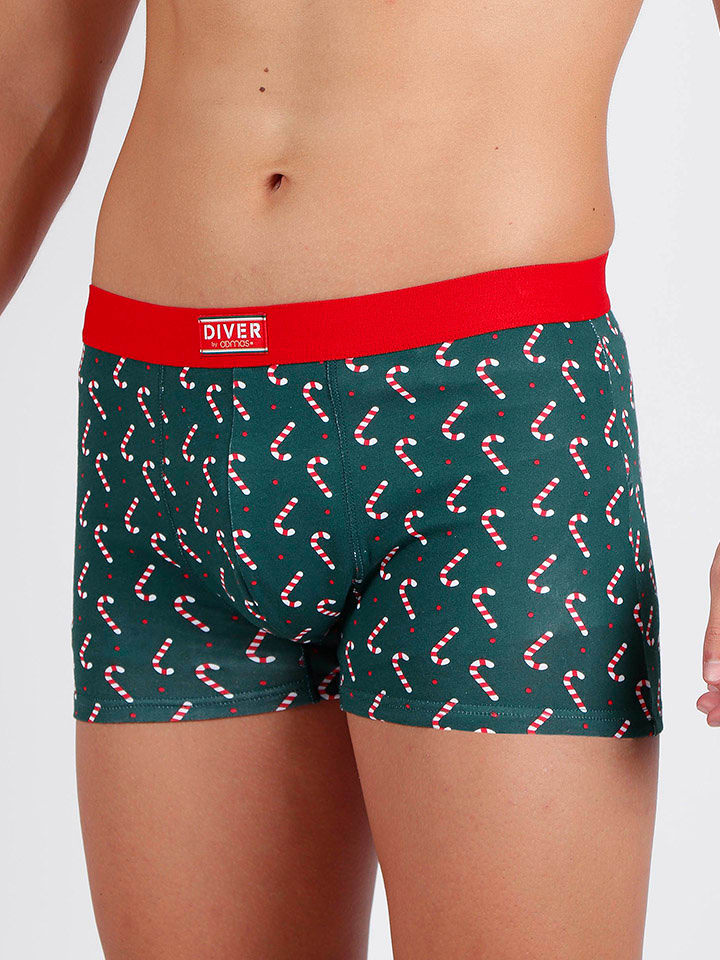 admas Bokserki w kolorze zielono-czerwonym rozmiar: XL