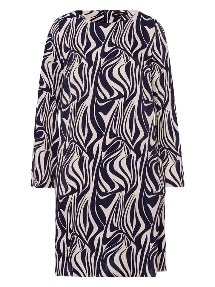 More & More Sukienka w kolorze granatowo-beżowym rozmiar: 36