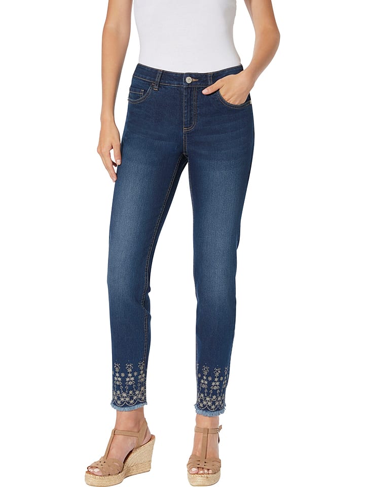 Heine Dżinsy - Slim fit - w kolorze granatowym rozmiar: 34