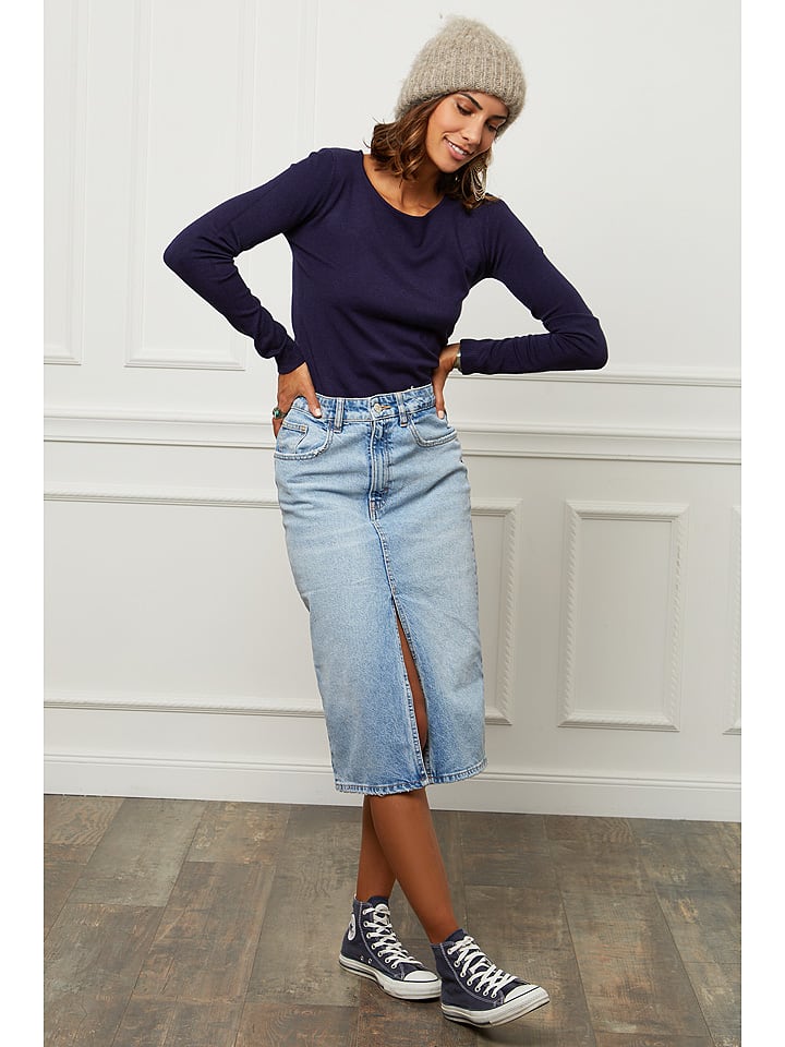 Soft Cashmere Sweter w kolorze granatowym rozmiar: 38/40