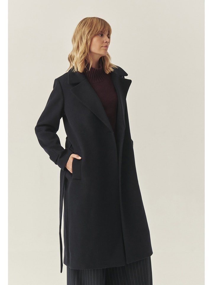 TATUUM Wełniany płaszcz w kolorze czarnym rozmiar: 38