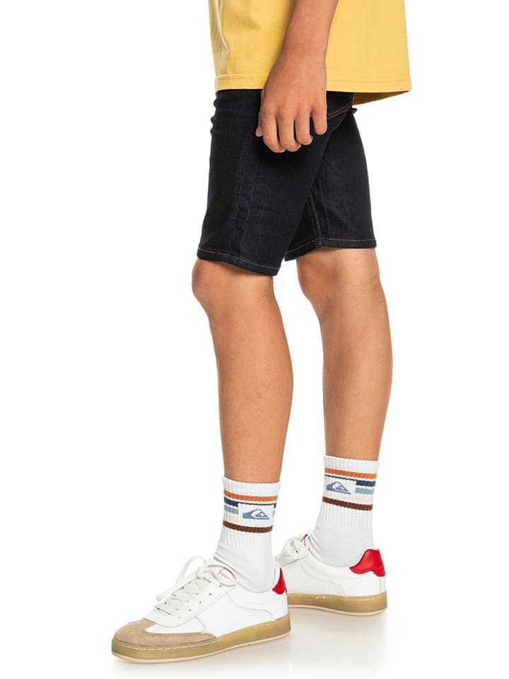 Quiksilver Szorty dżinsowe - Slim fit - w kolorze granatowym rozmiar: 164