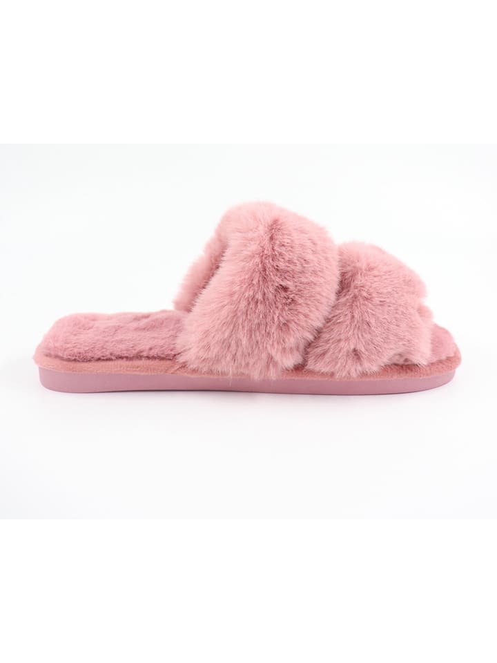 Confly Kapcie w kolorze szaroróżowym rozmiar: 40/41