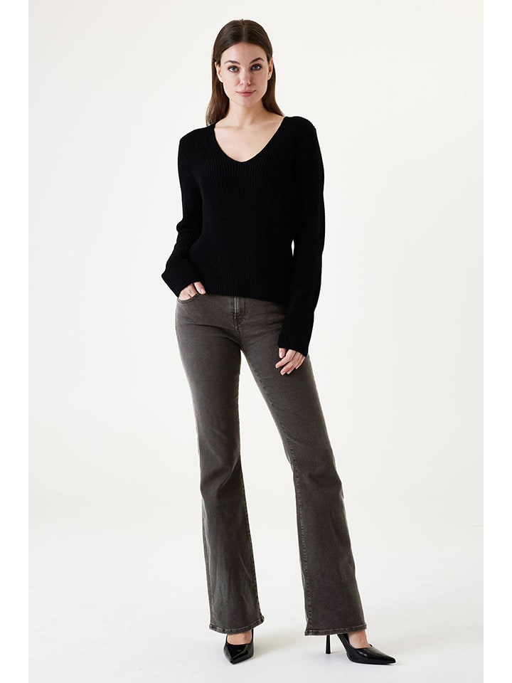 Garcia Dżinsy - Flare fit - w kolorze szarym rozmiar: W31