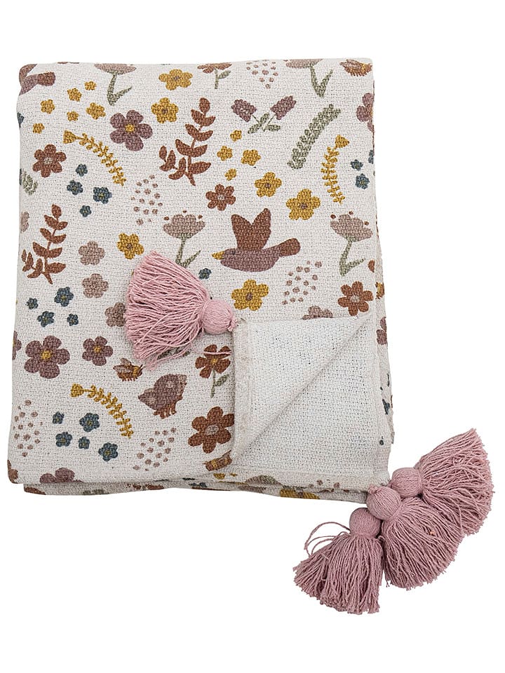 Bloomingville Pled "Kristine" ze wzorem - 160 x 130 cm rozmiar: onesize