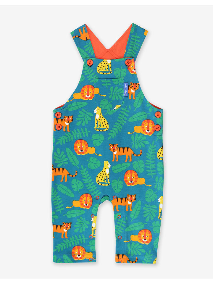 Toby Tiger Ogrodniczki w kolorze zielonym rozmiar: 92