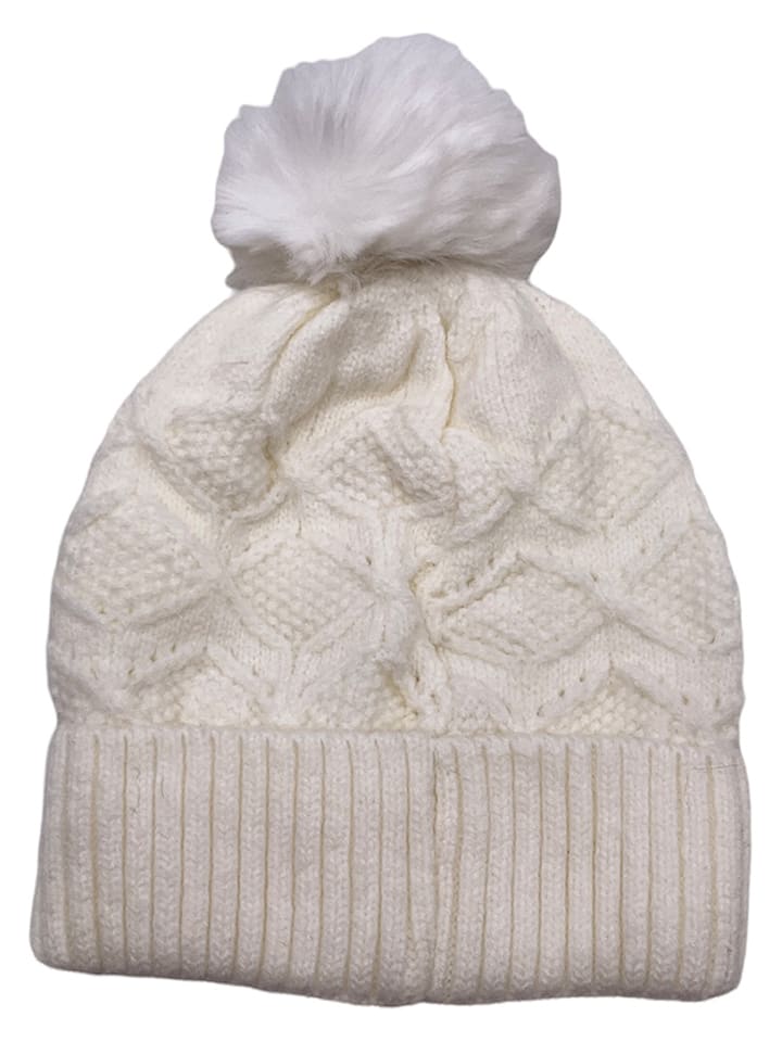 Czapka w kolorze kremowym