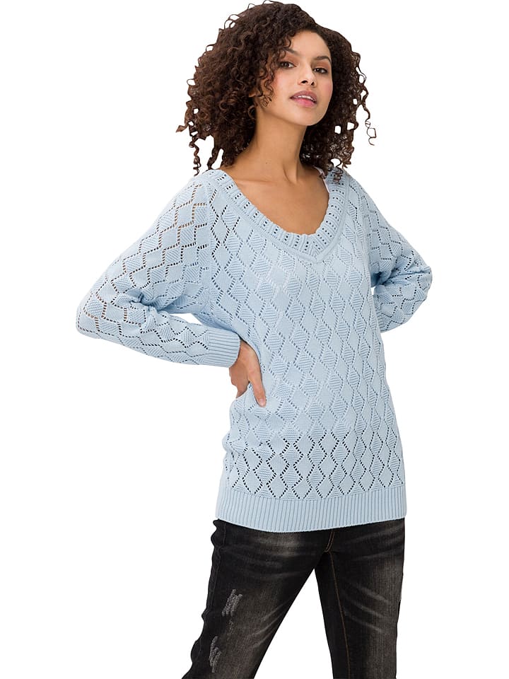 Heine Sweter w kolorze błękitnym rozmiar: 44