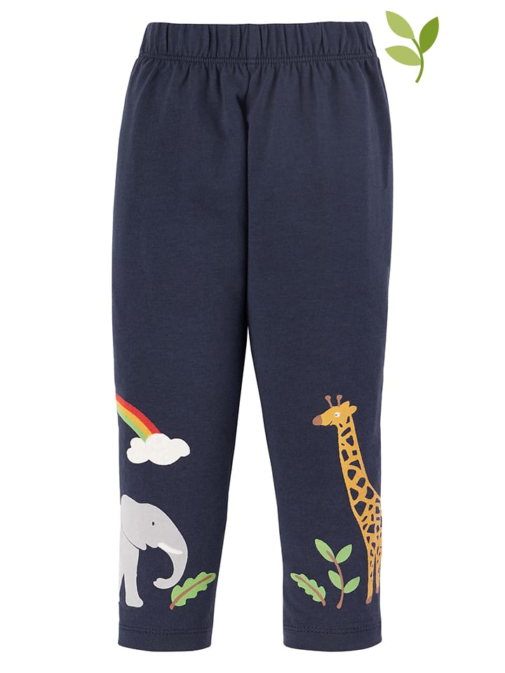 Legginsy w kolorze granatowym