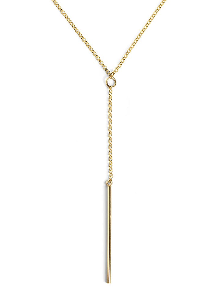 SINGULARU Pozłacany naszyjnik z elementem ozdobnym - dł. 40 cm rozmiar: onesize