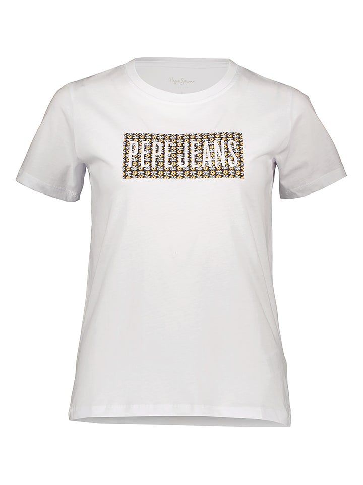 Pepe Jeans Koszulka w kolorze białym rozmiar: S