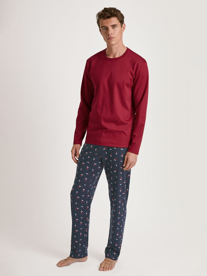 Calida Piżama w kolorze czerwono-granatowym rozmiar: XXL