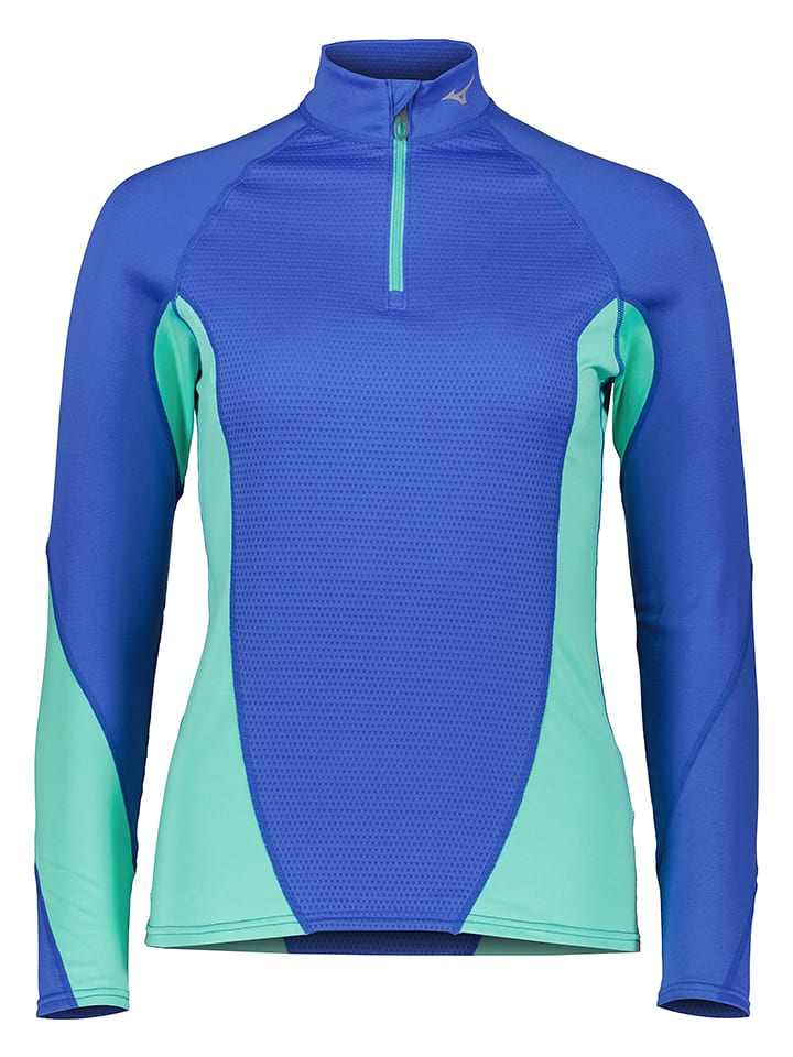 Koszulka funkcyjna "V Body G1" w kolorze niebiesko-turkusowym