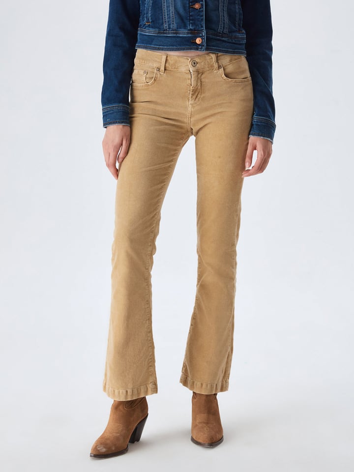 LTB Dżinsy "Fallon" - Slim fit - w kolorze beżowym rozmiar: W27/L30