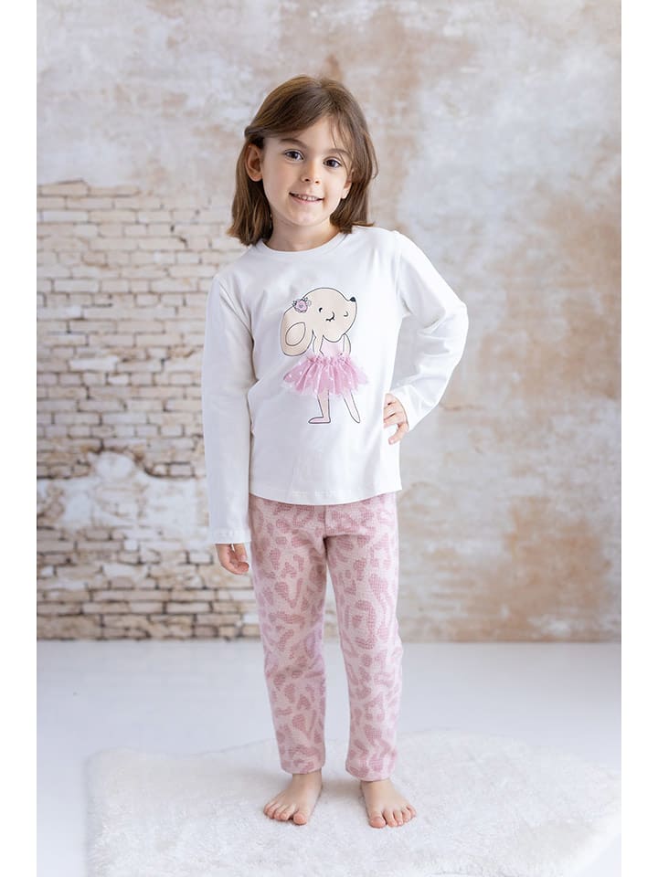 Percy Jay 2-częściowy zestaw w kolorze jasnoróżowo-białym rozmiar: 104