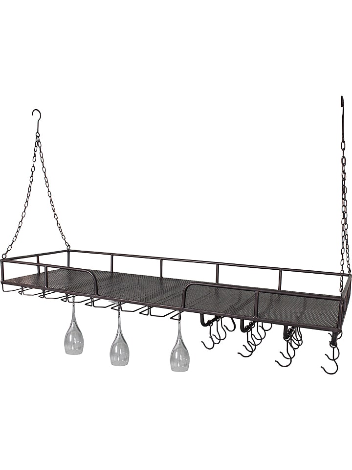 Anticline Regał ścienny w kolorze czarnym - 120 x 75 x 38 cm rozmiar: onesize