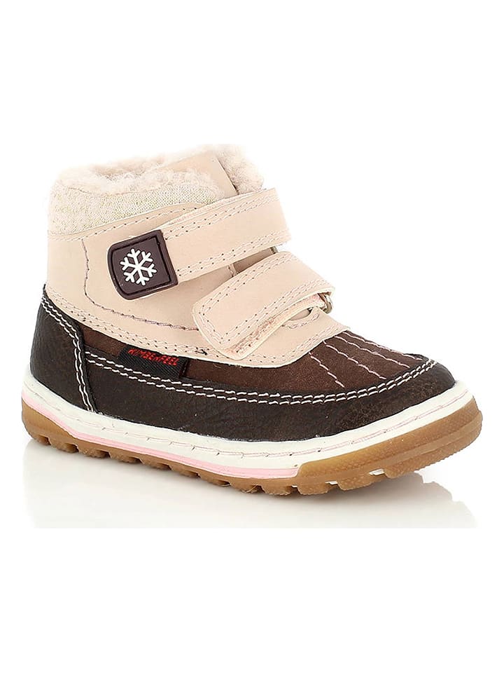 Kimberfeel Botki w kolorze beżowo-ciemnobrązowym rozmiar: 24