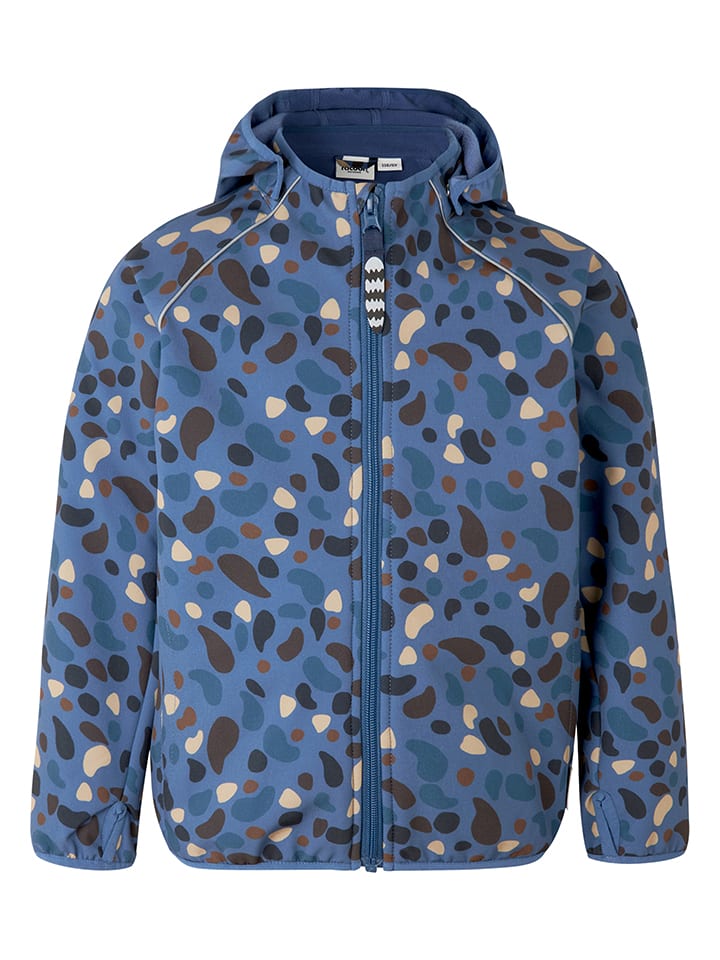 Kurtka softshellowa "Wellington" w kolorze niebiesko-brązowo-beżowym