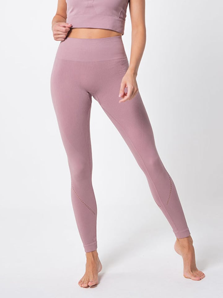 Anaissa Legginsy funkcyjne w kolorze jasnoróżowym rozmiar: M/L