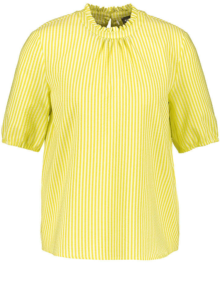 TAIFUN Bluzka w kolorze żółto-białym rozmiar: 48