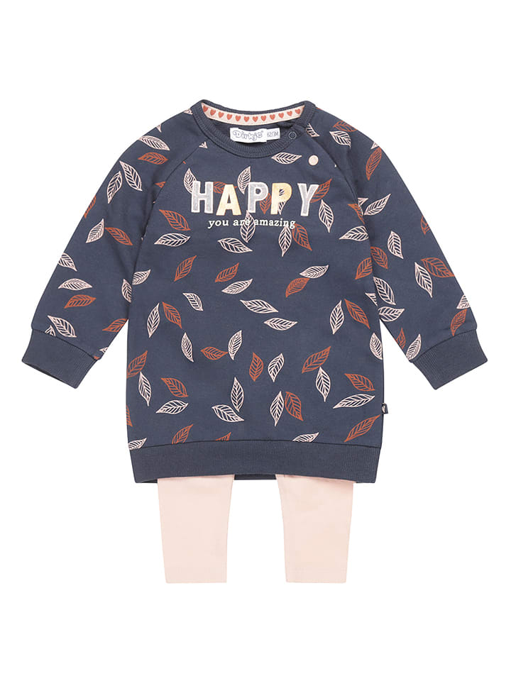 Dirkje 2-częściowy zestaw w kolorze granatowo-jasnoróżowym rozmiar: 80