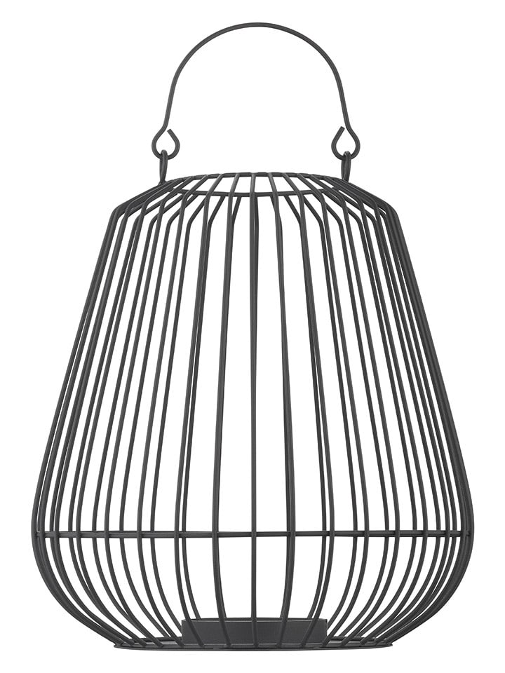 Blomus Lampion "Nidea" w kolorze czarnym - wys. 27,4 x Ø 24,7 cm rozmiar: onesize