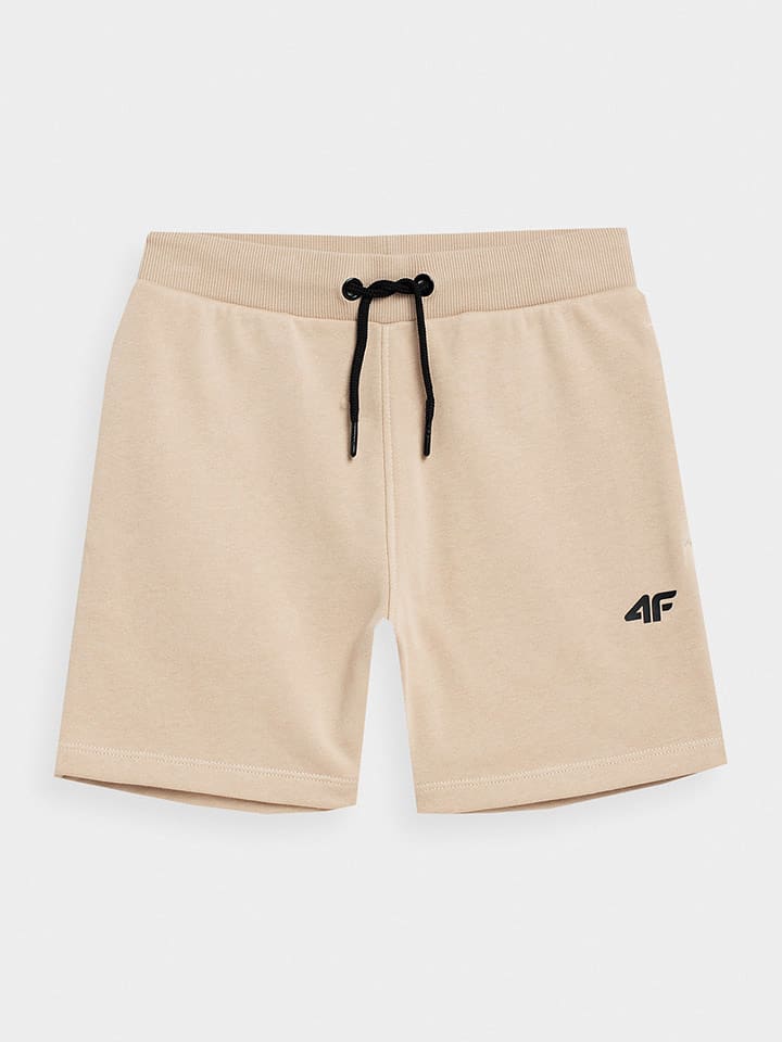 4F Szorty dresowe w kolorze beżowym rozmiar: 164