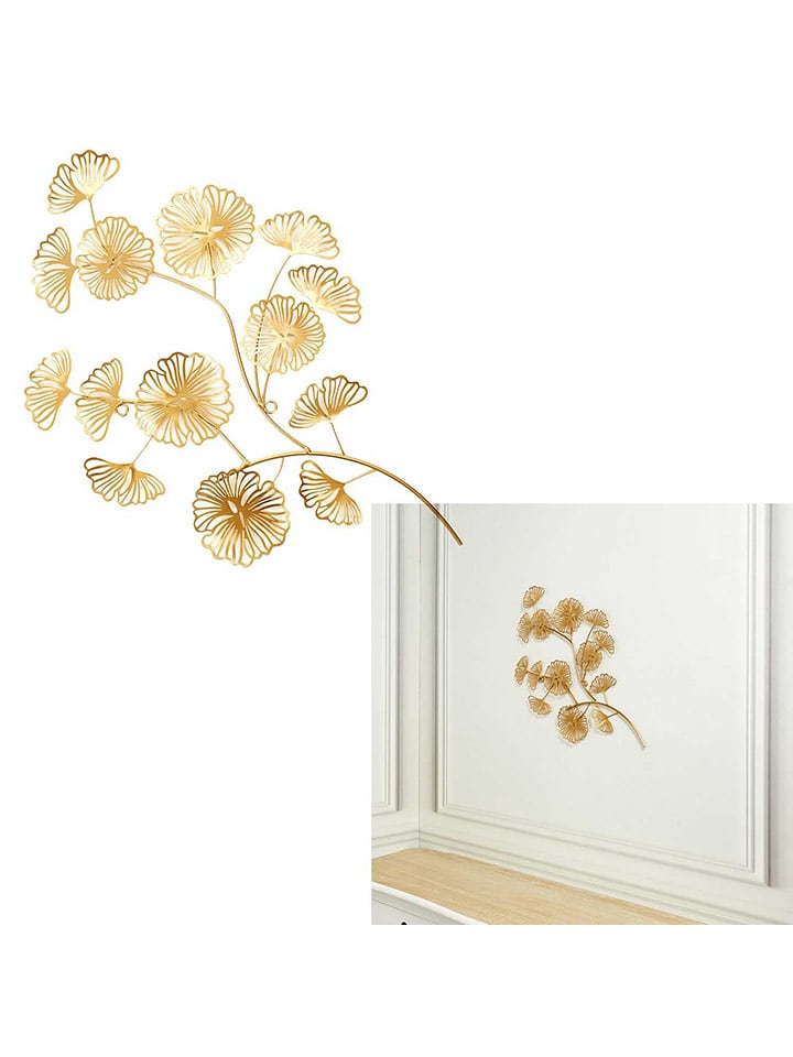 Rétro Chic Dekoracja ścienna w kolorze złotym - 52 x 35 cm rozmiar: onesize